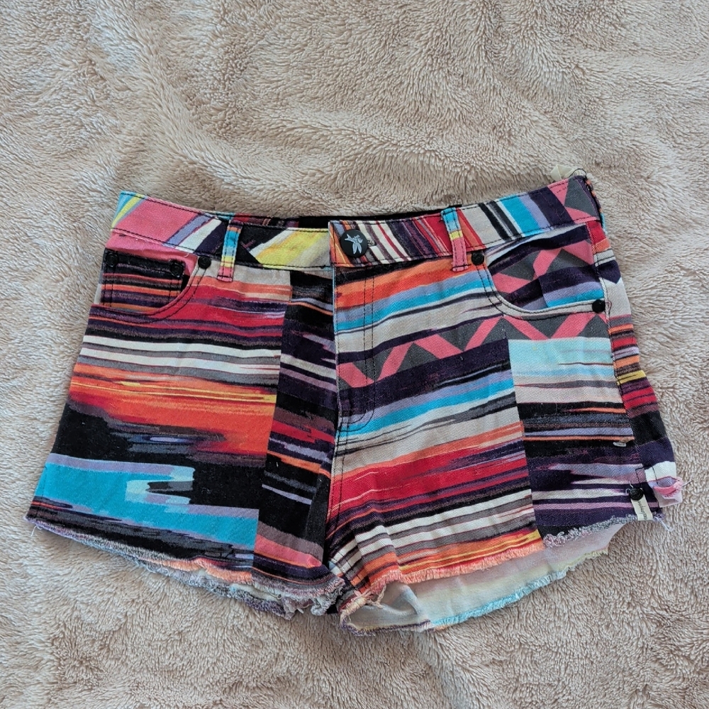  One Teaspoon Tribal Equador Chopper jean Shorts